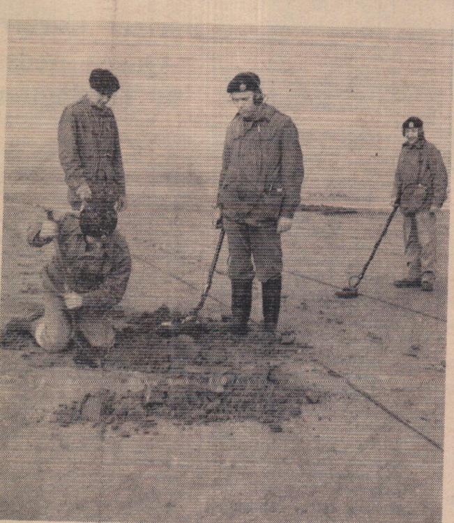 17 March 1967 Beach search for mines likely to take longer