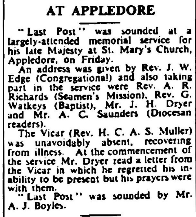 22.2.1952 Appledore
