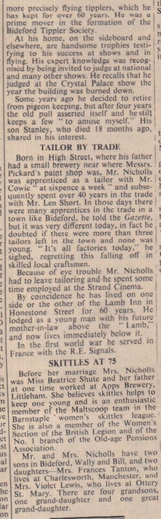 26.6.1964 Nicholls golden wedding Bideford1